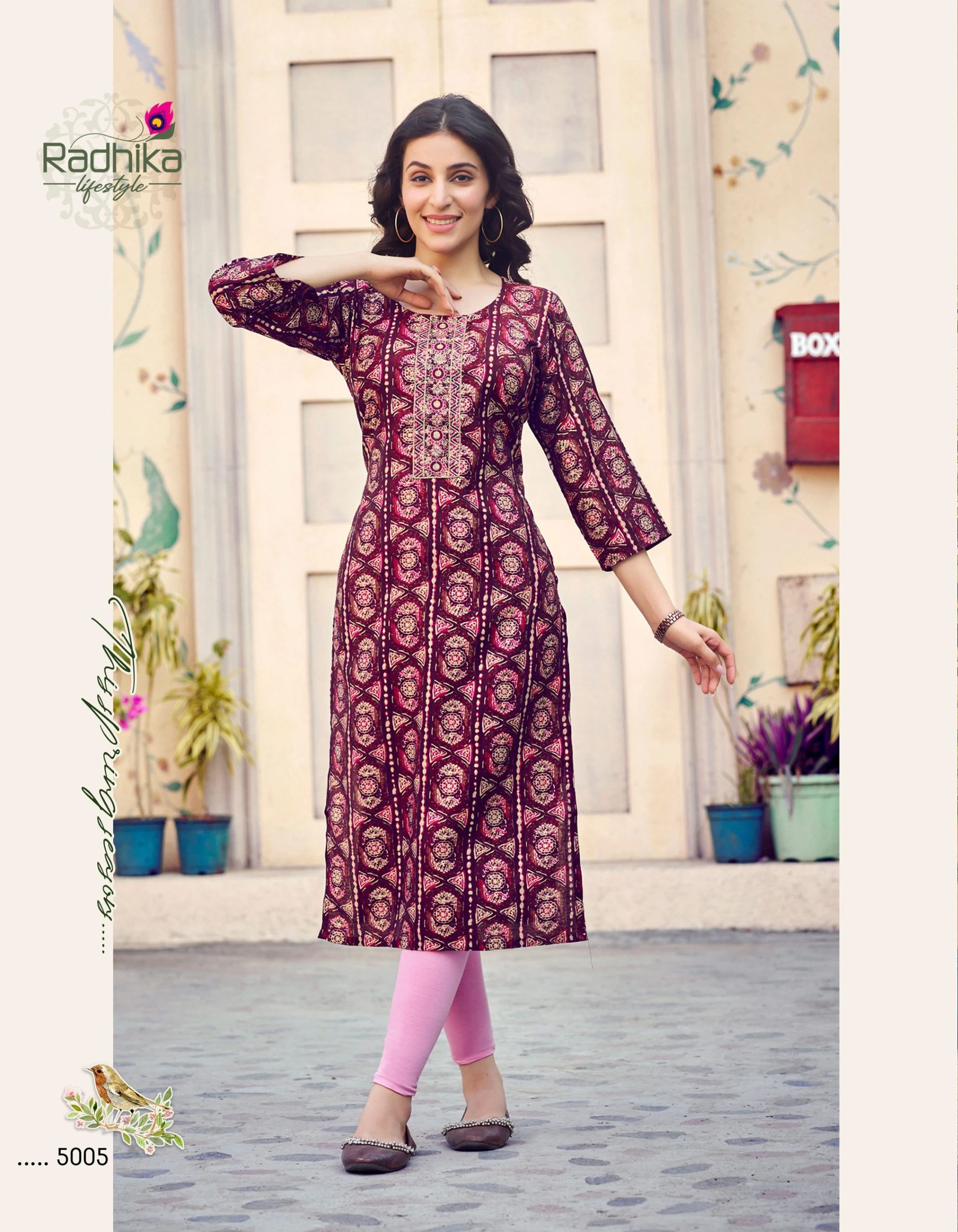 Radhika Lifestyle Charming Vol 5 Modal Chander Wholesale Fancy Kurti Catalog — Wholesale Kurtis, MPA wholesale from Surat — view 3